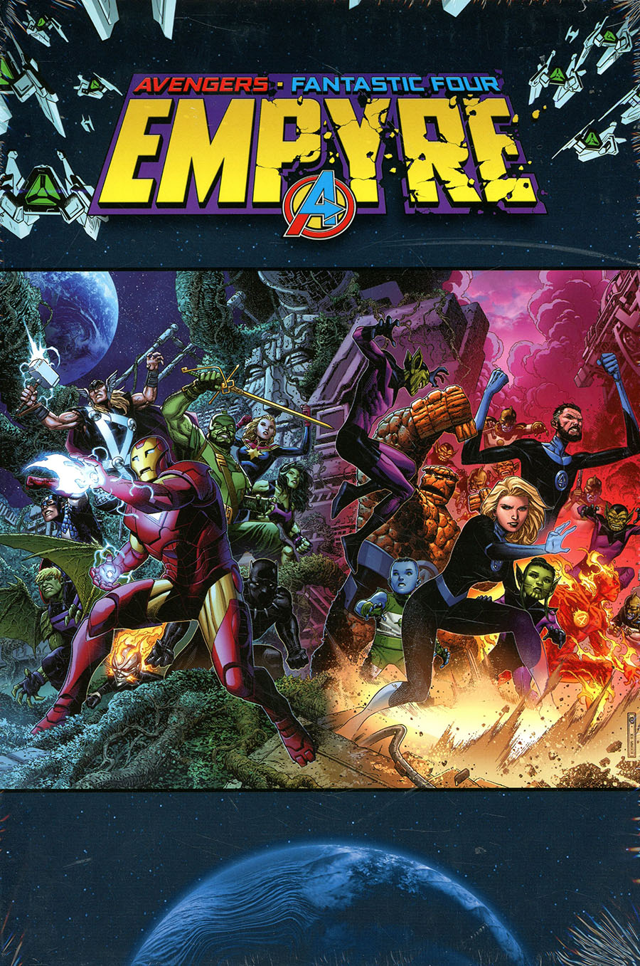 Empyre Omnibus HC Book Market Valerio Schiti Avengers Fantastic Four Cover