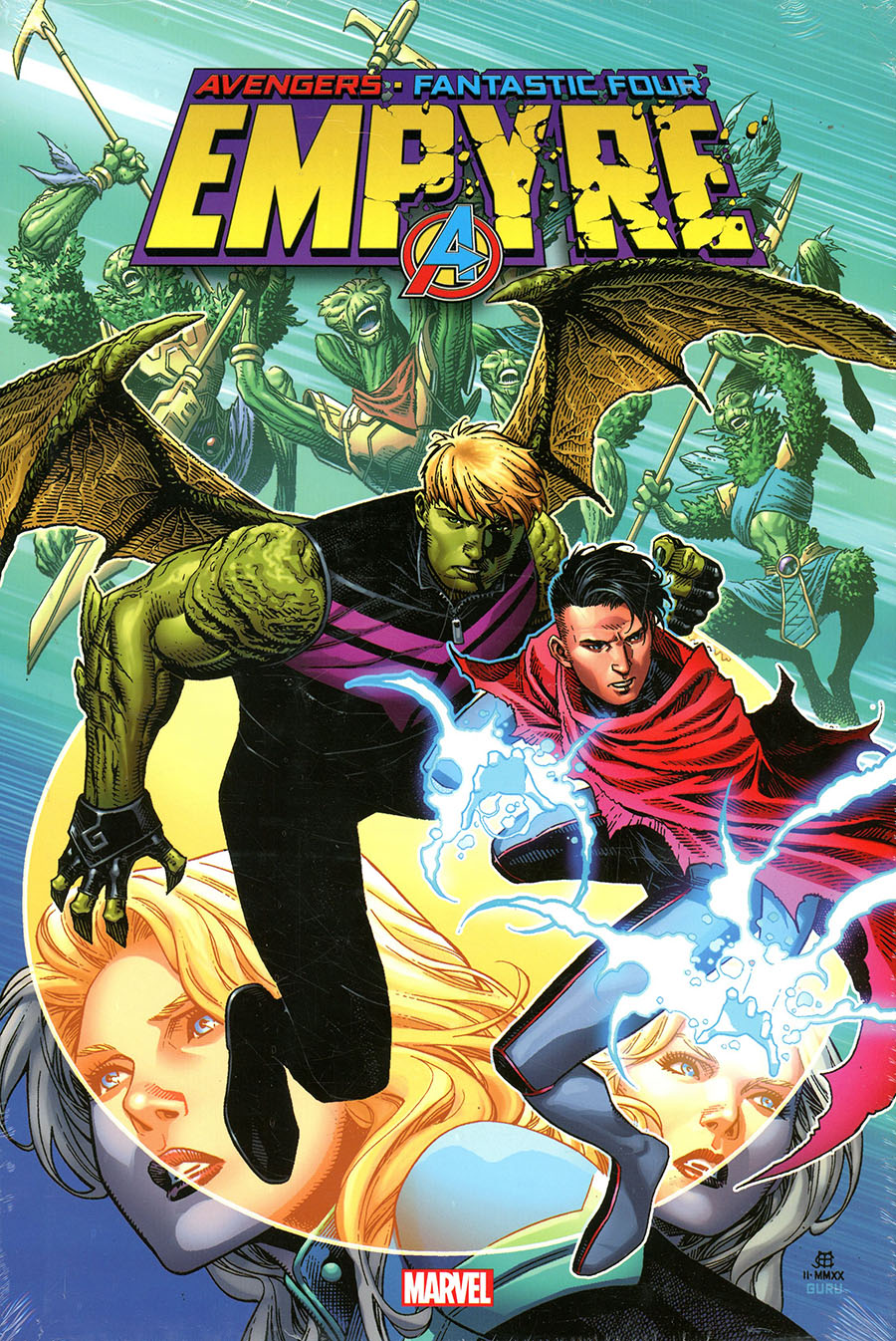 Empyre Omnibus HC Direct Market Jim Cheung Hulkling Wiccan Variant Cover