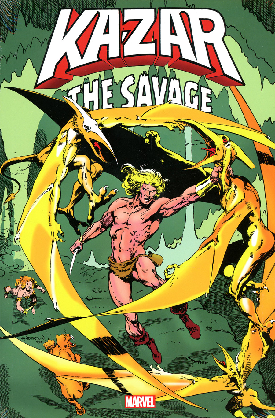 Ka-Zar The Savage Omnibus HC Direct Market Brent Anderson Action Variant Cover