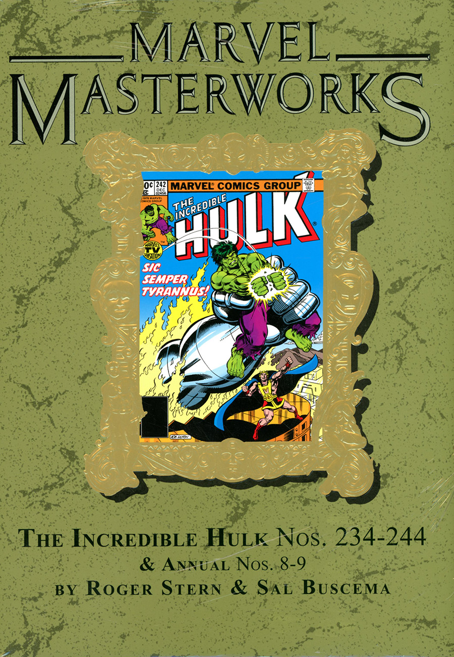 Marvel Masterworks Incredible Hulk Vol 15 HC Variant Dust Jacket