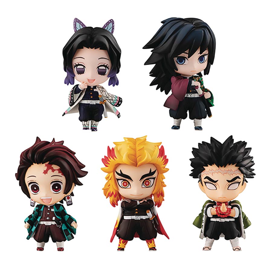 Demon Slayer Kimetsu No Yaiba Tanjiro & Hashiras Mascot Figure Set A