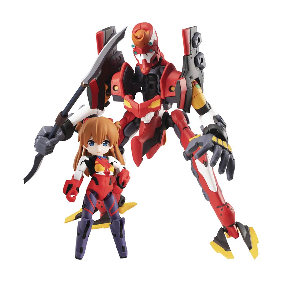 Evangelion 3.0 Plus 1.0 Asuka & EVA Unit-02 Desktop Army Figure