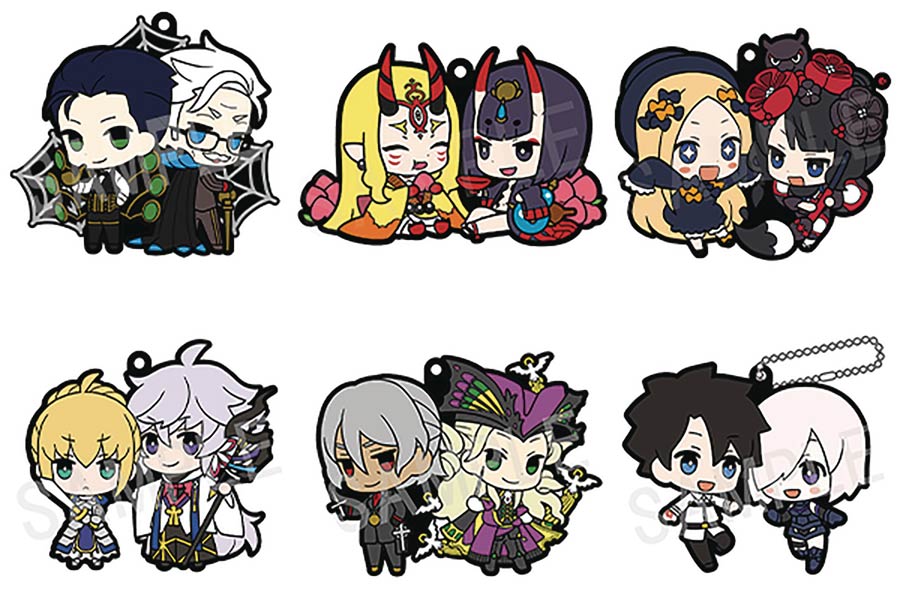 Fate/Grand Order Rubber Mascot Buddy Colleection Vol 2 6-Piece Display