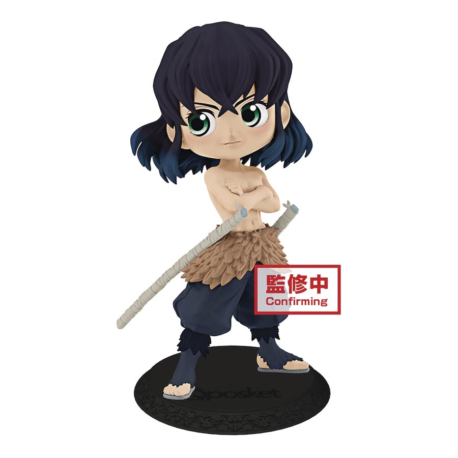 Demon Slayer Kimetsu No Yaiba Q-Posket Figure - Inosuke Hasibira Version 1