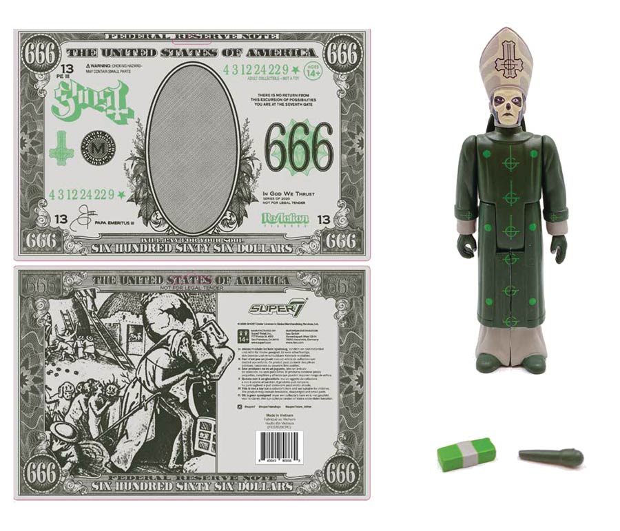 Ghost Mummy Dust Papa Emeritus III ReAction Figure