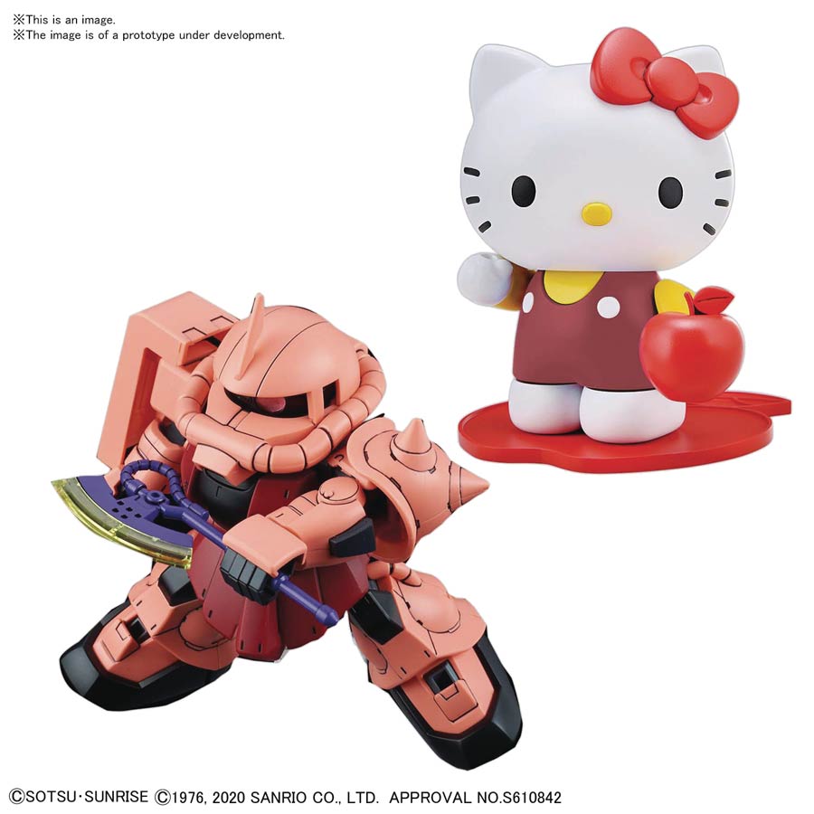 SD Gundam Cross Silhouette Kit - Hello Kitty / MS-06S Chars Zaku II
