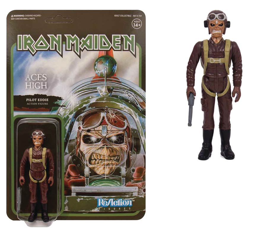 Iron Maiden ReAction Figure - Aces High Pilot Eddie
