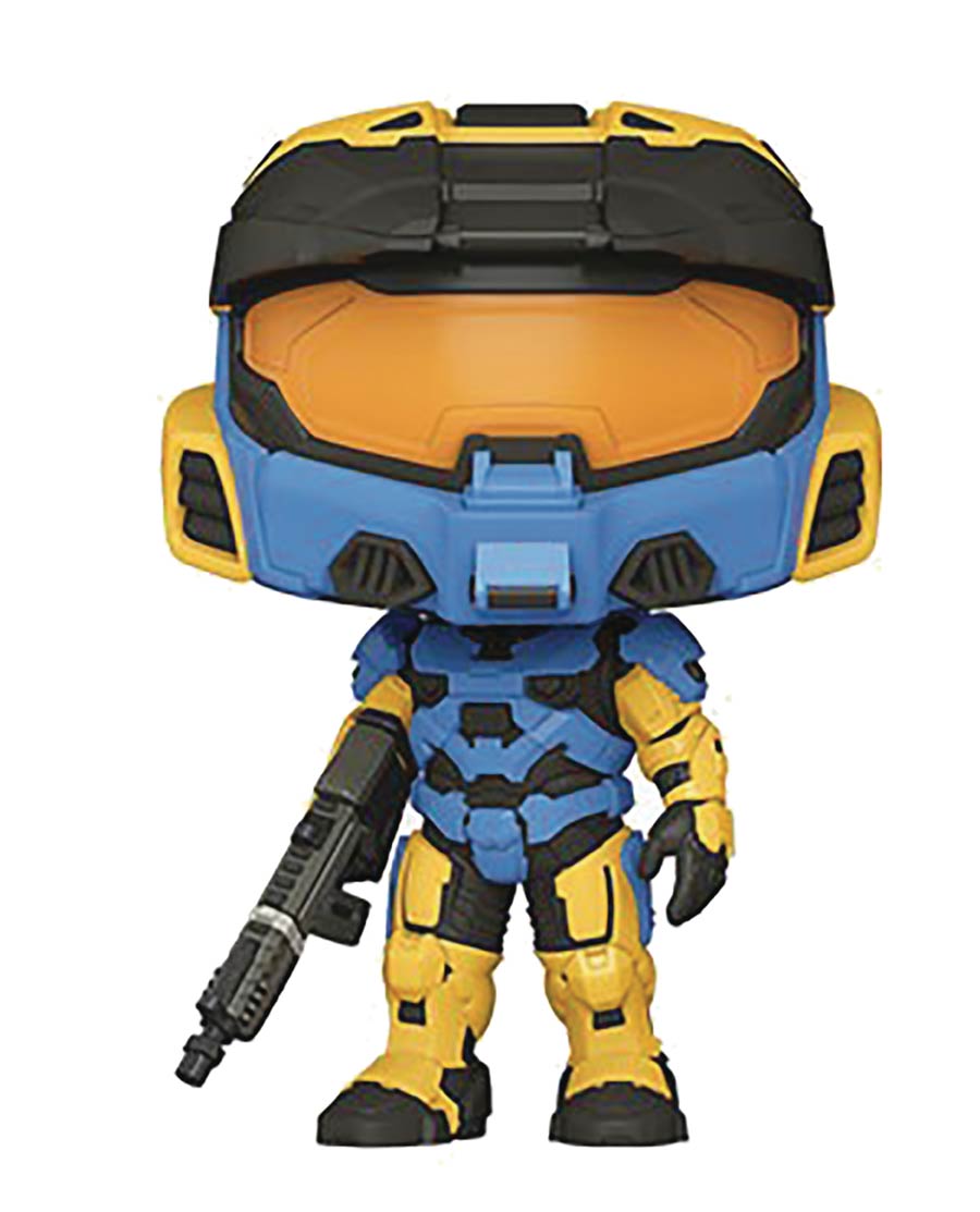 POP Games Halo Infinite Mark VII Blue-Yellow Camo Vinyl Figure
