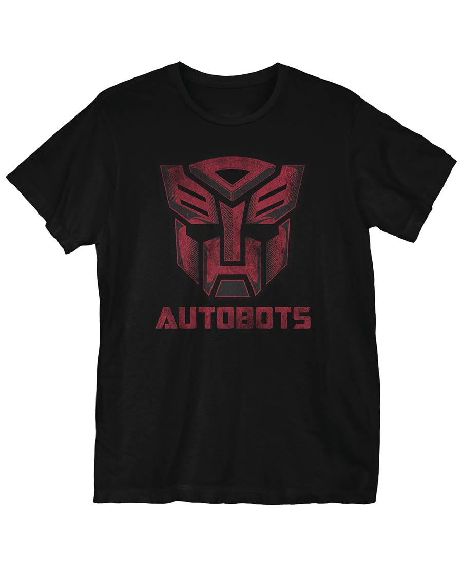 Transformers Autobots More Than Meets The Eye Black T-Shirt Large
