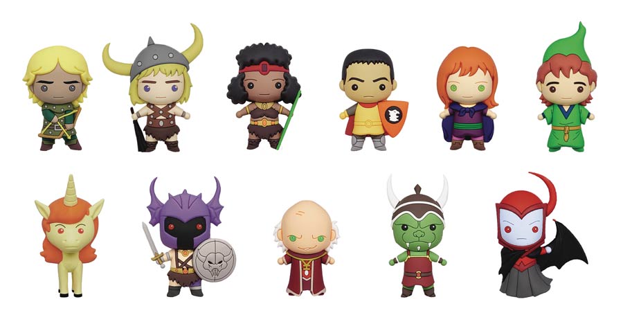 Dungeons & Dragons 3D Foam Bag Clip Series 2 Blind Mystery Box 24-Piece Display