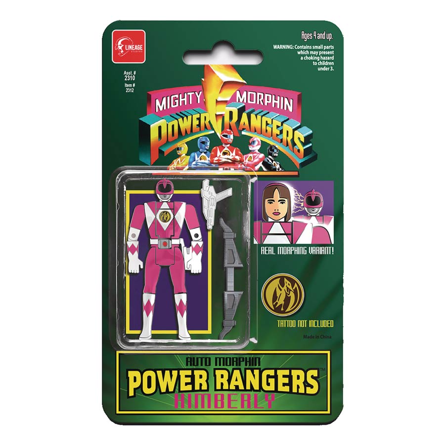 Power Rangers Auto Morphin Enamel Pin - Pink Ranger Kimberly