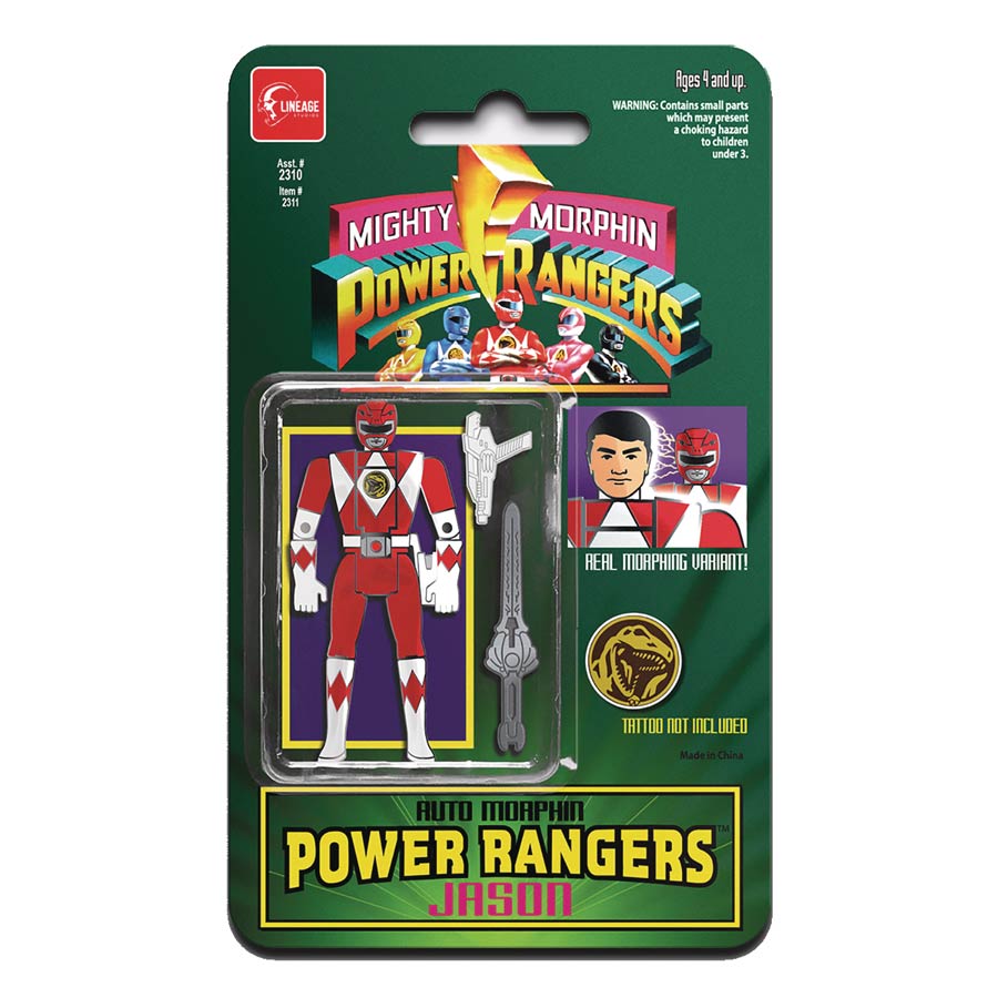 Power Rangers Auto Morphin Enamel Pin - Red Ranger Jason