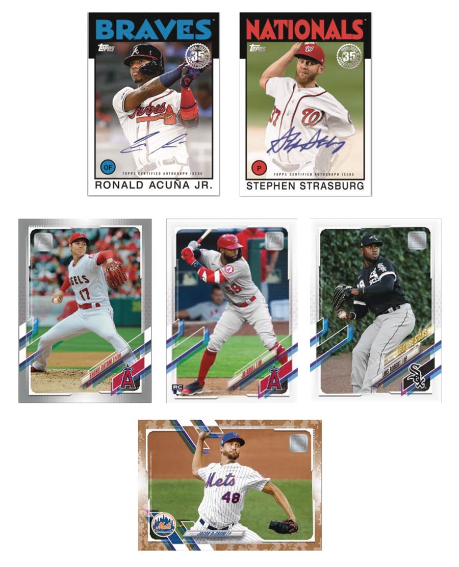 Topps 2021 Baseball Series 1 Jumbo Trading Cards Box