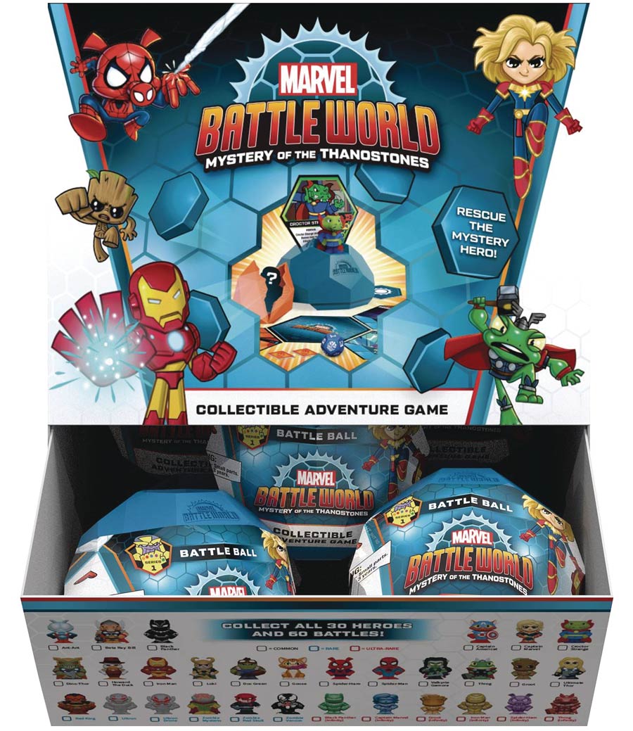 Funko Marvel Battleworld Game Battle Ball Figure 16-Piece Display