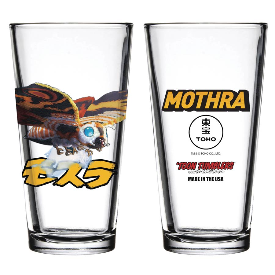 Godzilla Toon Tumblers Pint Glass - Mothra