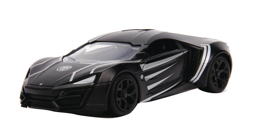 Marvel Heroes Hollywood Rides 1/32 Scale Die-Cast Vehicle - Black Panther Lykan Hypersport