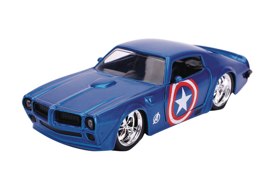 Marvel Heroes Hollywood Rides 1/32 Scale Die-Cast Vehicle - Captain America 1972 Pontiac Firebird
