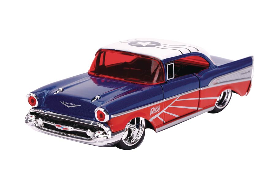 Marvel Heroes Hollywood Rides 1/32 Scale Die-Cast Vehicle - Falcon 1957 Chevy Bel Air