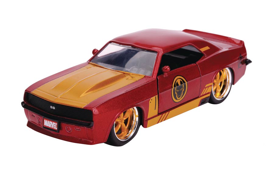 Marvel Heroes Hollywood Rides 1/32 Scale Die-Cast Vehicle - Iron Man 1969 Chevy Camaro