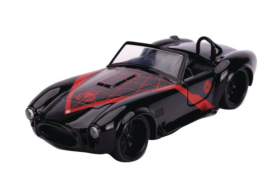 Marvel Heroes Hollywood Rides 1/32 Scale Die-Cast Vehicle - Miles Morales 1965 Shelby Cobra