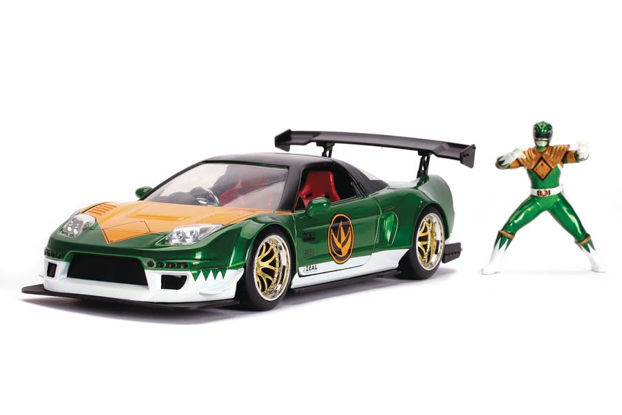 Power Rangers Hollywood Rides 1/24 Scale Die-Cast Vehicle - Green Ranger 2002 Honda NSX
