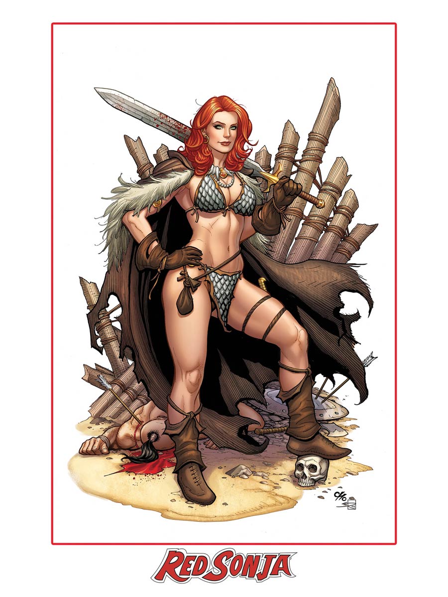 Red Sonja Frank Cho Limited Edition Lithograph