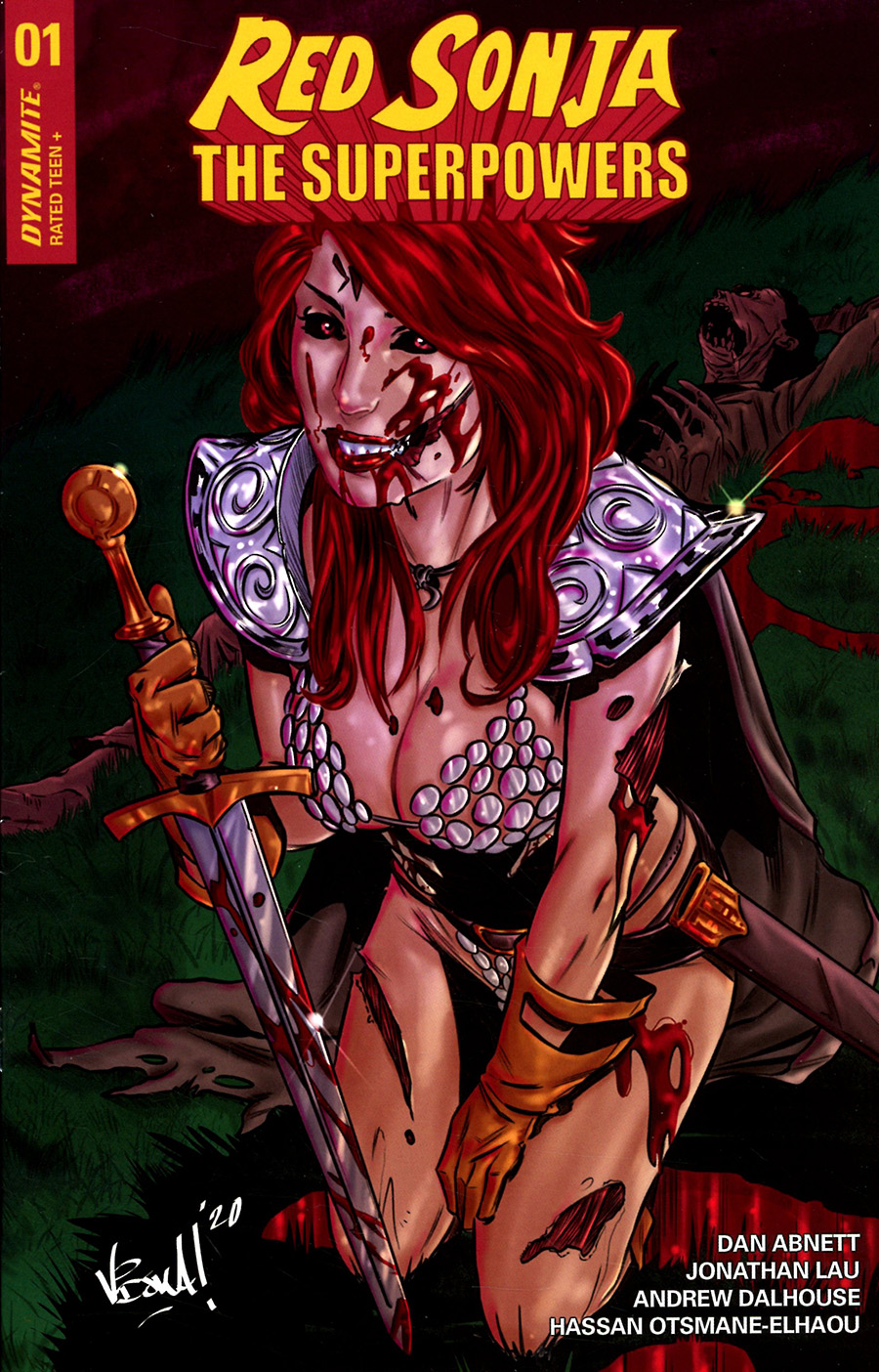 Red Sonja The Superpowers #1 Cover H Incentive Vincenzo Federici Zombie Variant Cover