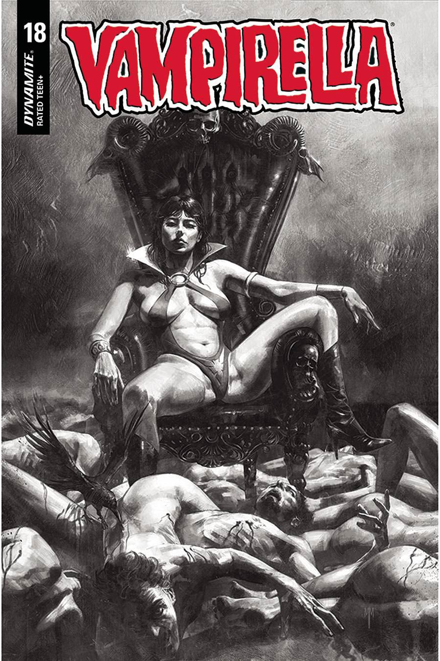 Vampirella Vol 8 #18 Cover Q Incentive Marco Mastrazzo Black & White Cover