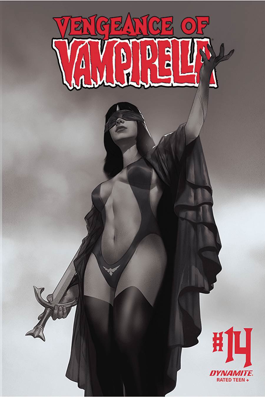 Vengeance Of Vampirella Vol 2 #14 Cover L Incentive Ben Oliver Black & White Cover