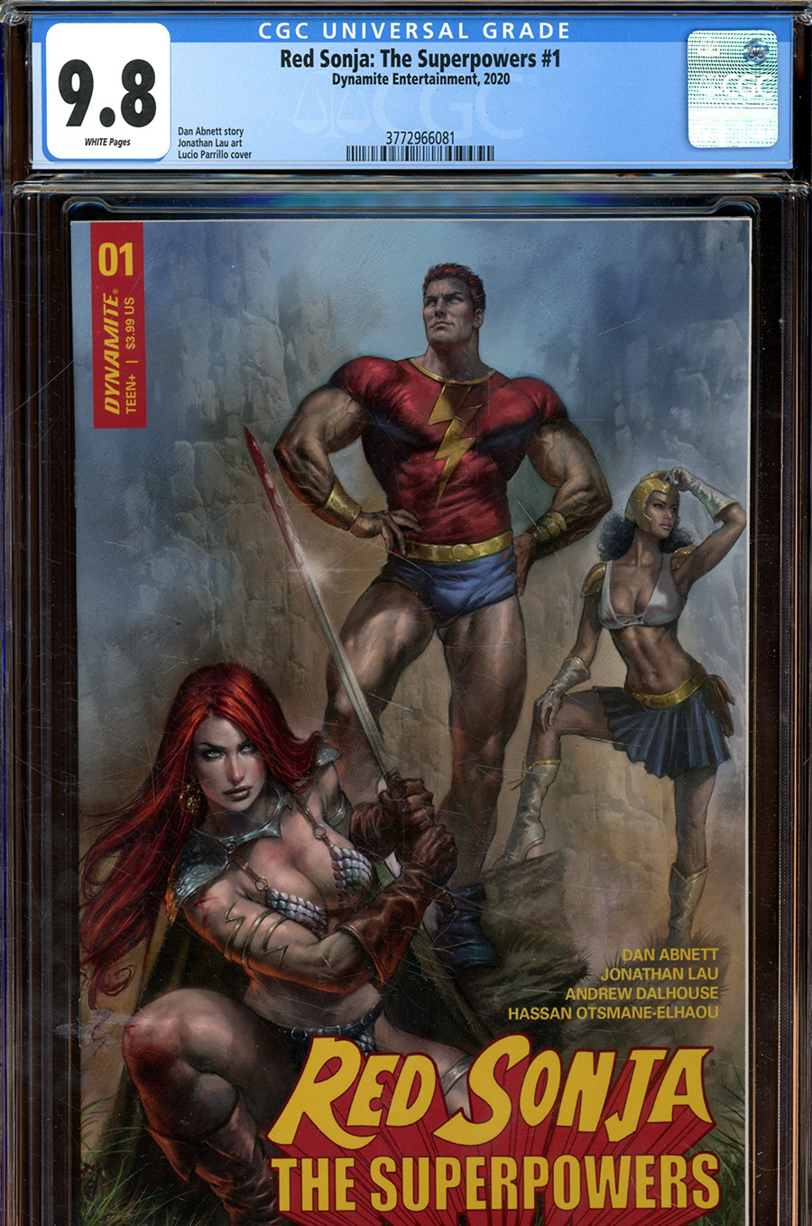 Red Sonja The Superpowers #1 Cover Z-F Regular Lucio Parrillo Cover CGC Graded