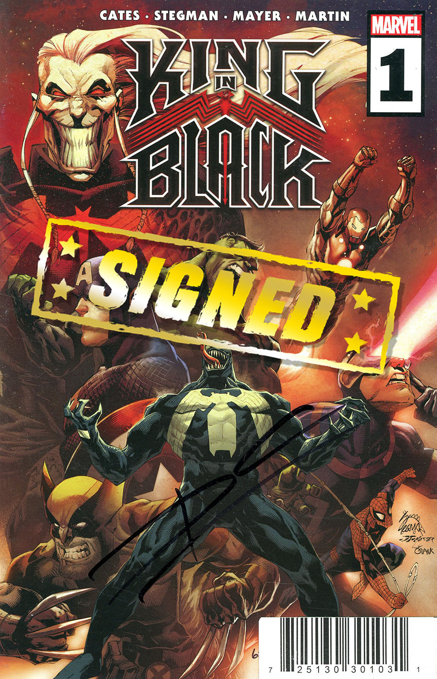 King In Black #1 Cover Q DF Signed By Donny Cates
