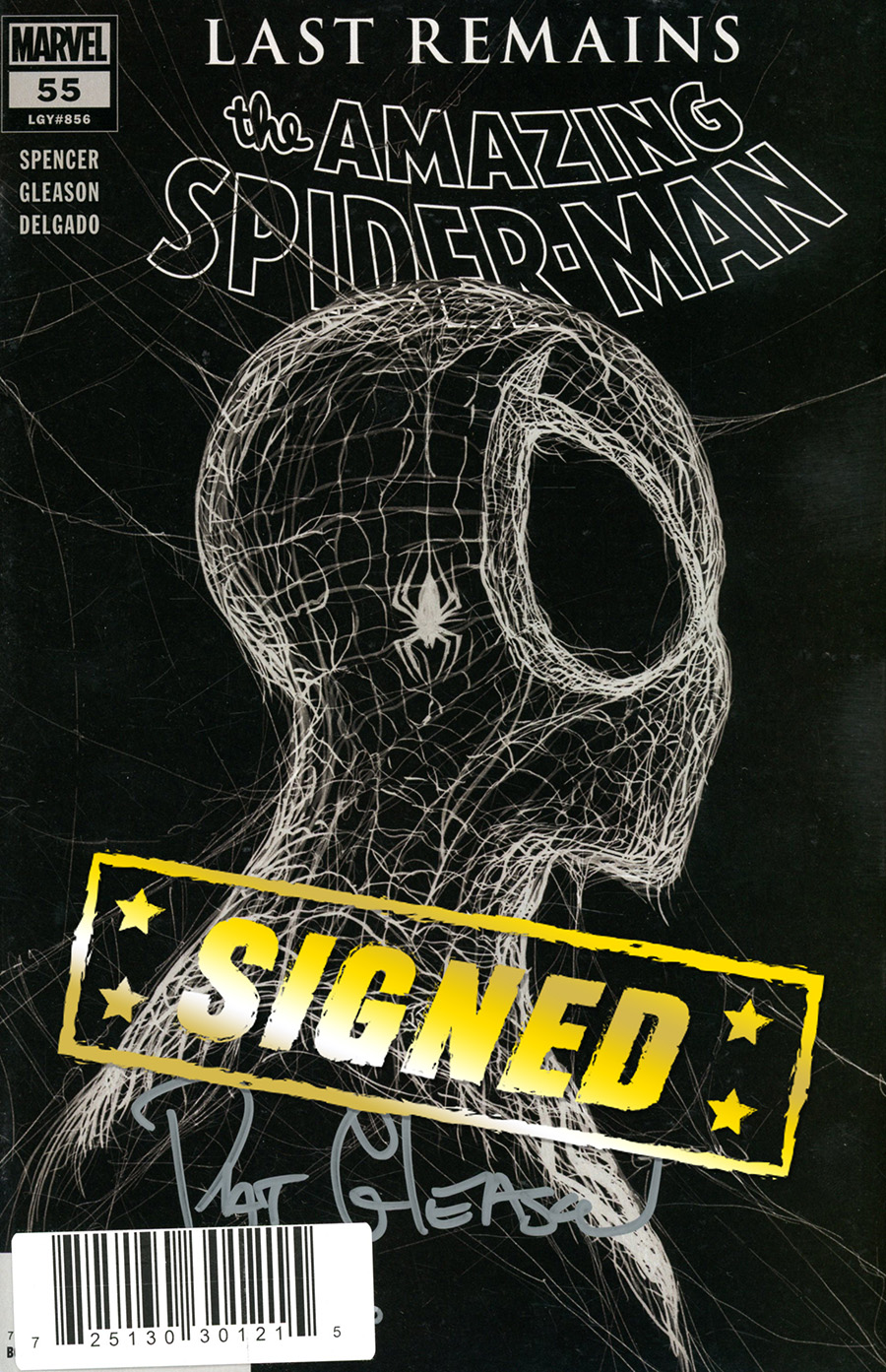 Amazing Spider-Man Vol 5 #55 Cover F DF Silver Symbiote Signature Series Edition Signed By Patrick Gleason