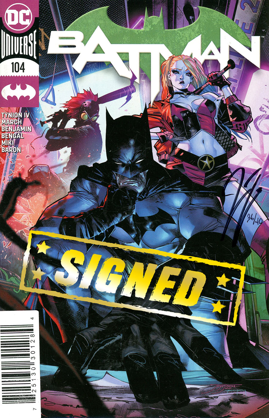 Batman Vol 3 #104 Cover D DF Signed By James Tynion IV