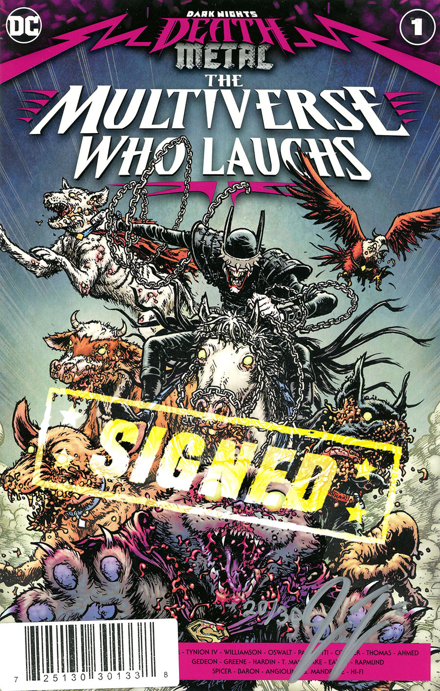 Dark Nights Death Metal Multiverse Who Laughs One Shot Cover C DF Signed By James Tynion IV