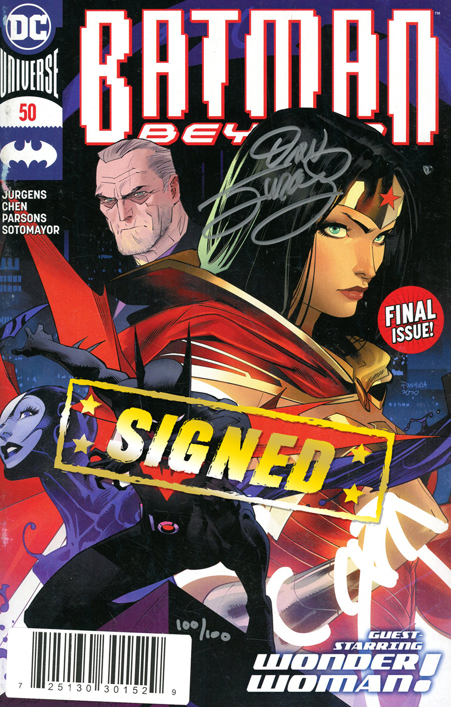 Batman Beyond Vol 6 #50 Cover C DF Signed By Dan Jurgens