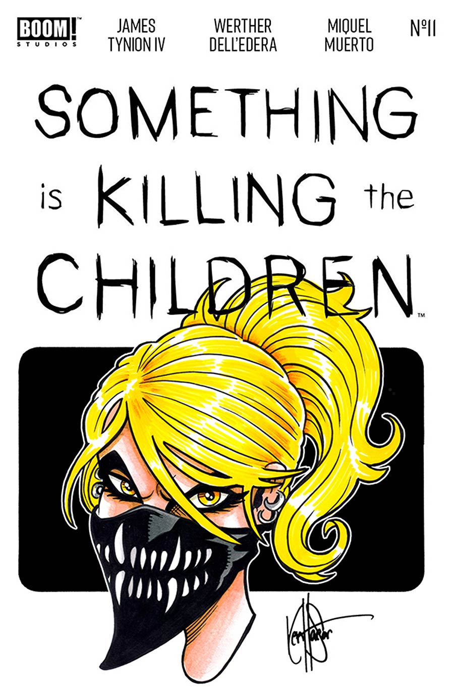 Something Is Killing The Children #11 Cover H DF Erica Slaughter Hand-Drawn Sketch By Ken Haeser