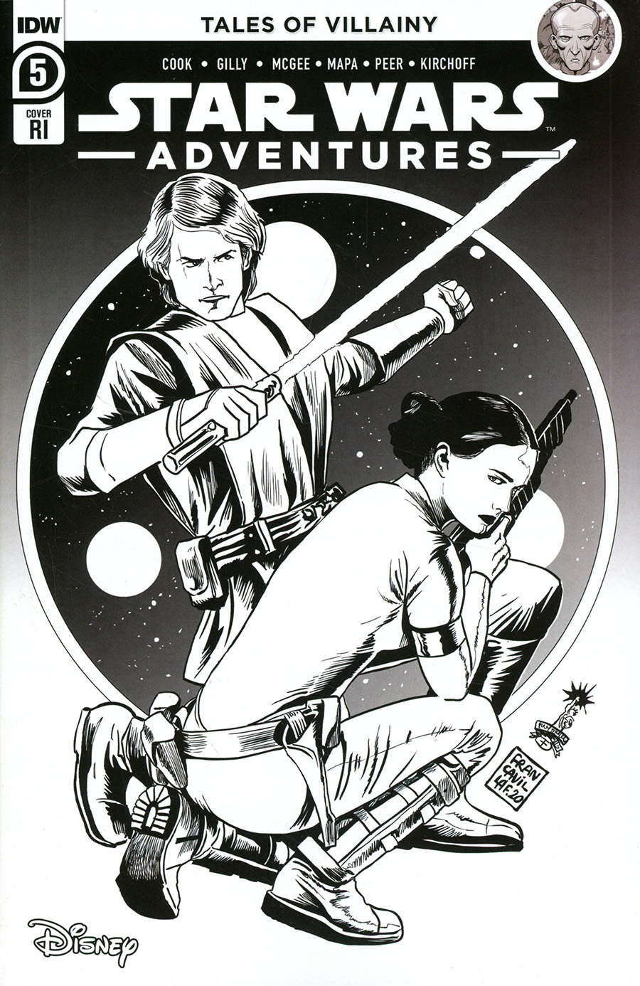 Star Wars Adventures Vol 2 #5 Cover C Incentive Francesco Francavilla Variant Cover