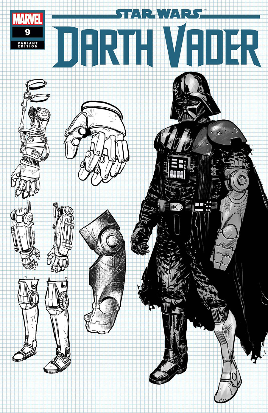 Star Wars Darth Vader #9 Cover C Incentive Raffaele Ienco Concept Design Variant Cover