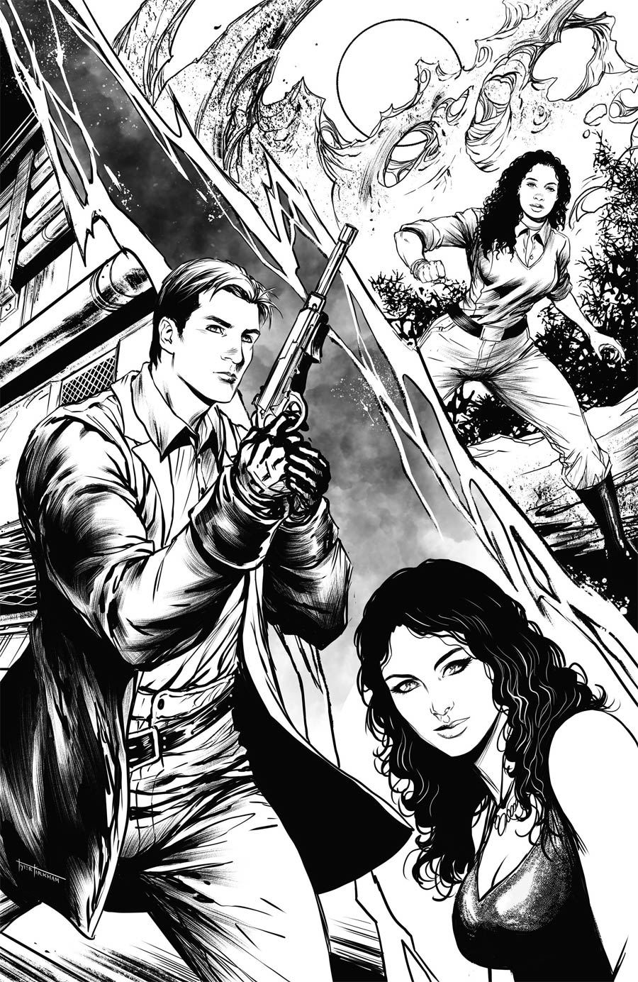 Firefly #25 Cover G Incentive Tyler Kirkham Black & White Cover