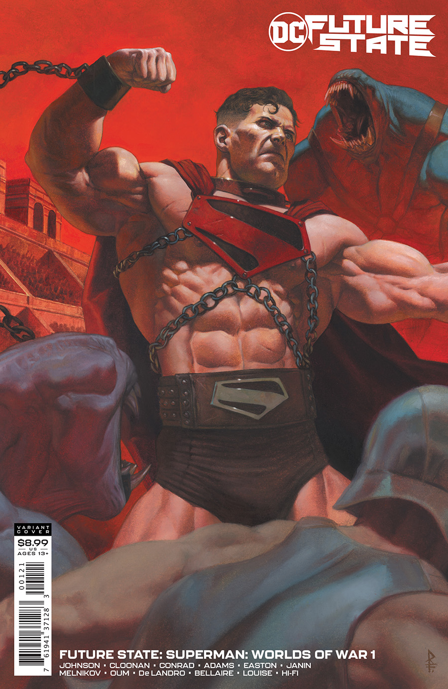 Future State Superman Worlds Of War #1 Cover B Variant Riccardo Federici Card Stock Cover