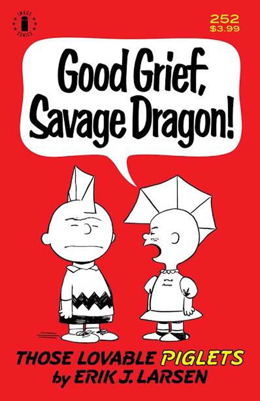 Savage Dragon Vol 2 #252 Cover B 2nd Ptg Charlie Brown Parody Variant Cover