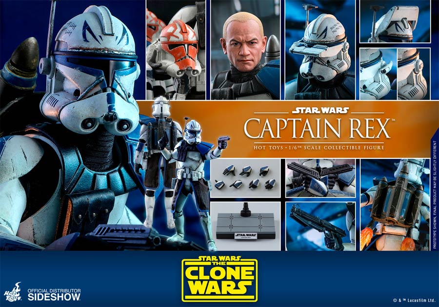 Star Wars The Clone Wars Captain Rex Sixth Scale Figure
