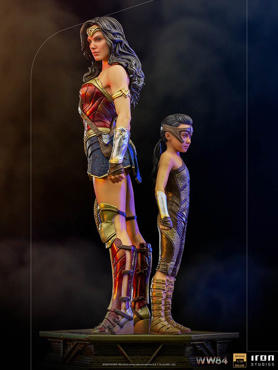 Wonder Woman 1984 Wonder Woman And Young Diana 1/10 Scale Art Scale Statue