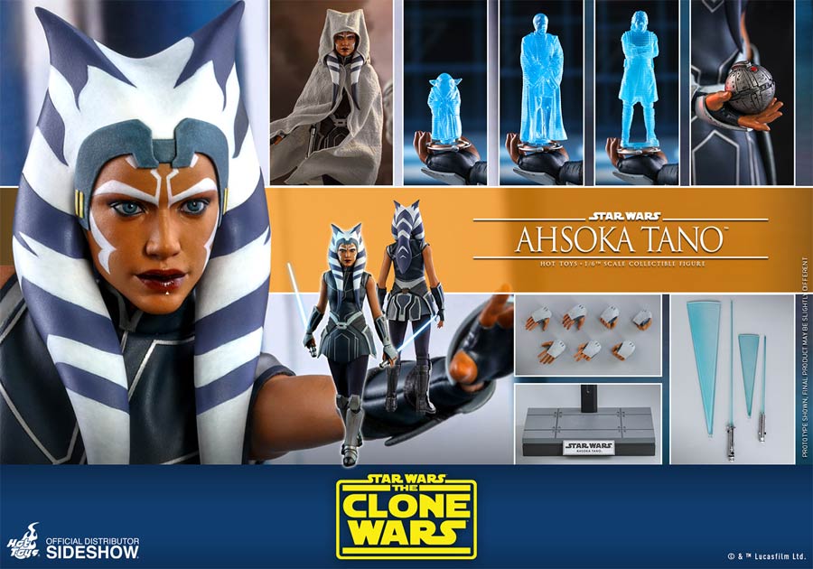 Star Wars The Clone Wars Ahsoka Tano Sixth Scale Figure