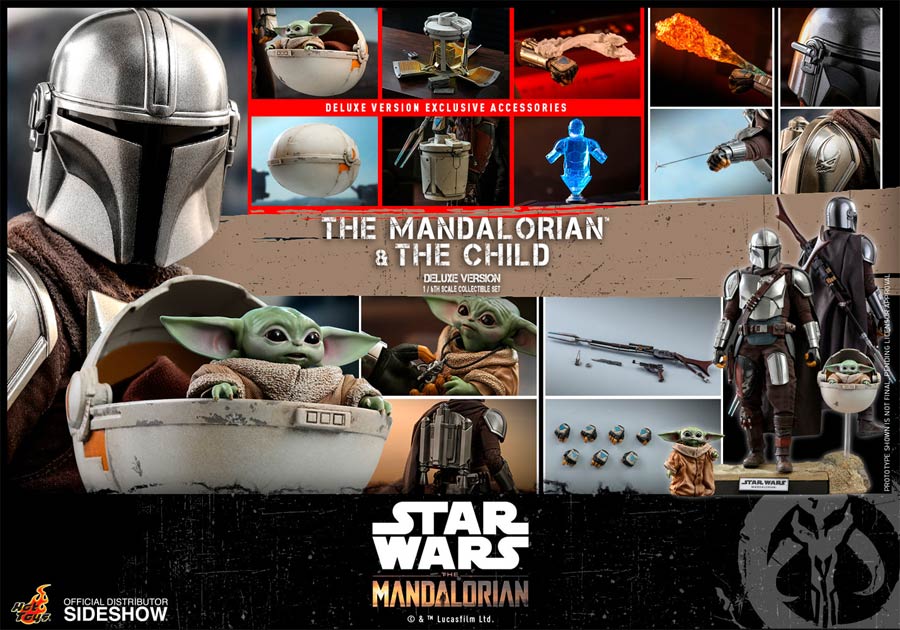 Star Wars The Mandalorian The Mandalorian And The Child Deluxe Sixth Scale Collectible Set