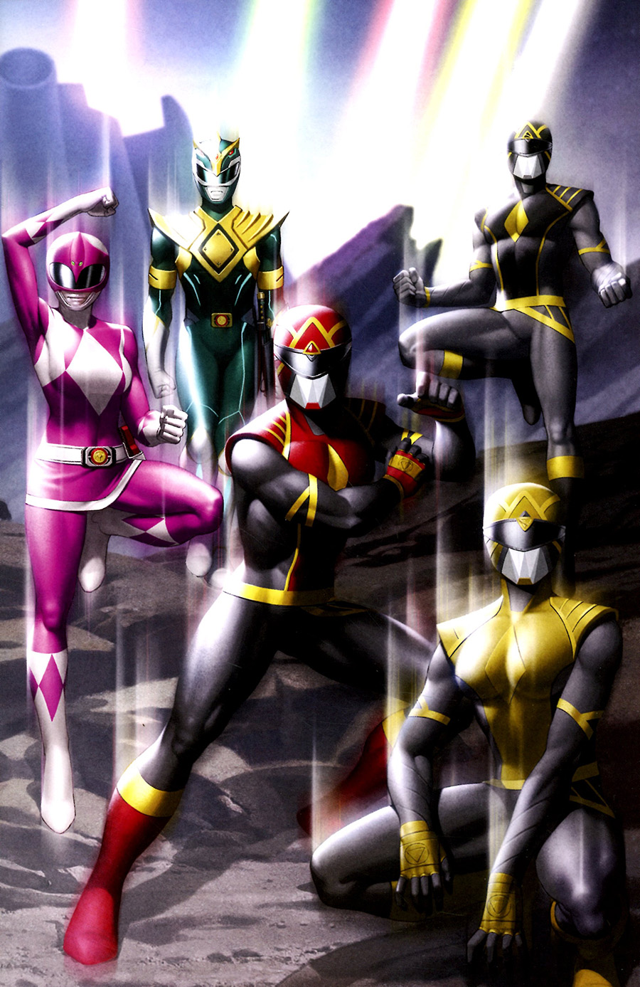 Power Rangers #1 Cover K Incentive Thank You Wraparound Variant Cover