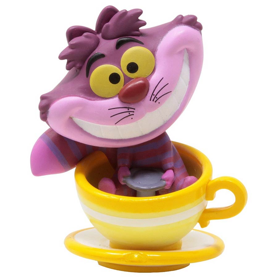 Disneyland 65th Anniversary Mini Vinyl Figure - 02 Cheshire Cat At The Mad Tea Party Attraction