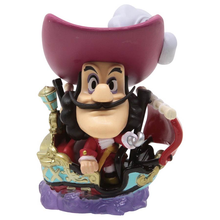 Disneyland 65th Anniversary Mini Vinyl Figure - 05 Captain Hook At Peter Pans Flight Attraction