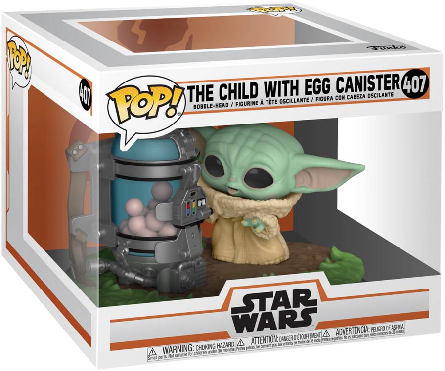 POP Deluxe Star Wars The Mandalorian The Child With Cannister Vinyl Bobble Head