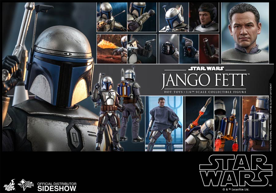 Star Wars Episode II Attack Of The Clones Jango Fett Sixth Scale Figure